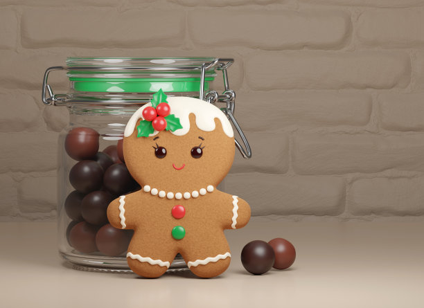 圣诞姜饼曲奇图片下载