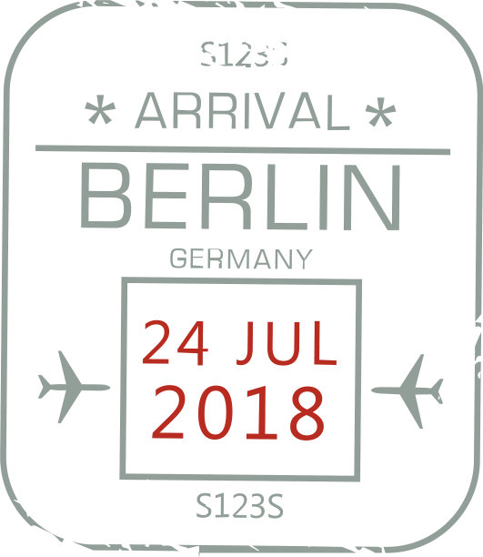 签证盖章隔离柏林国际机场图片下载