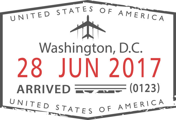 美国边境管理局的签证已经到达华盛顿图片下载