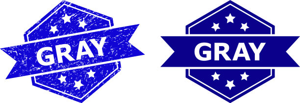 六角灰色印章印章用橡胶和图片下载