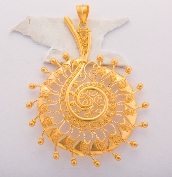 印度的黄金首饰图片下载