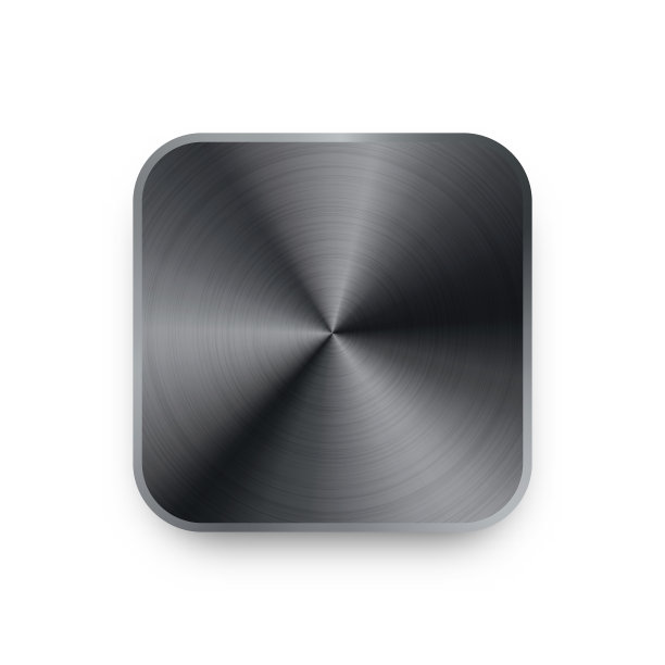 逼真的方形金属铬扣钢卷图片下载