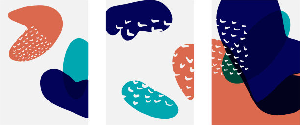 手绘涂鸦形状墙艺术绘画风格图片下载