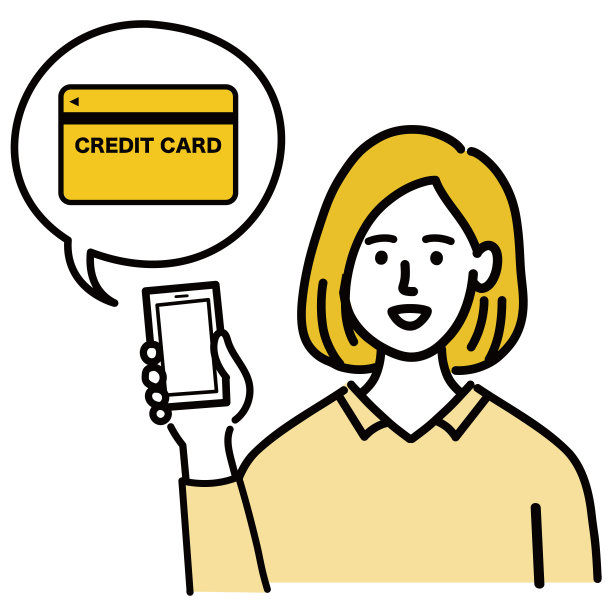 年轻女子建议用智能手机信用卡图片下载