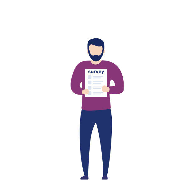 男子持有测量表格图片下载