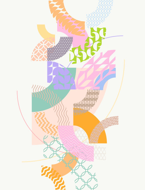 图案复古几何形状。图片下载