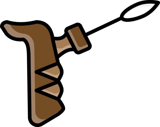 铬t处理与裂眼针矢量颜色图标设计，手枪握裂眼插入针概念，图片下载