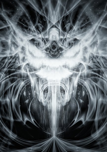 烟雾盘旋成凤凰的形状图片下载