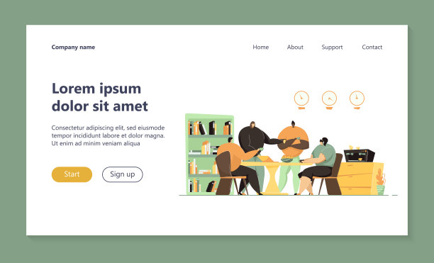 快乐的办公室员工在咖啡休息时间聊天图片下载