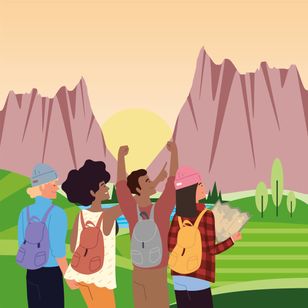 背包的人图片下载