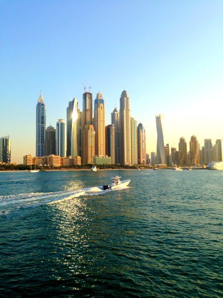 迪拜码头天际线图片下载