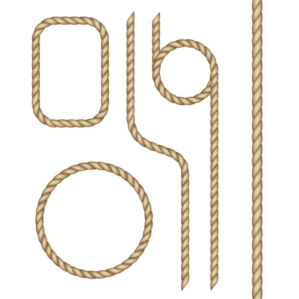 逼真的航海扭绳结套绳图片下载