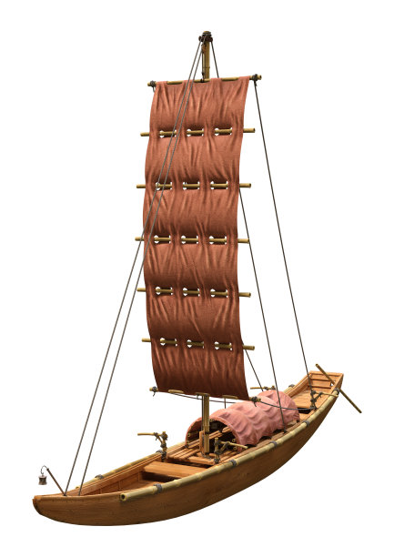 3D插图日本钓鱼垃圾在白色图片下载