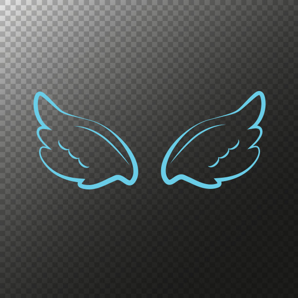 多种翅膀卡通插图，天使翅膀，天使翅膀，羽毛翅膀，天使，善良。矢量插图和图标。图片下载