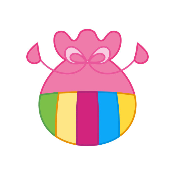 孤立的传统丝绸硬币袋图标图片下载