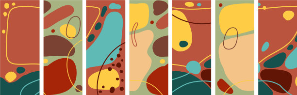 一套时尚的抽象背景图片下载