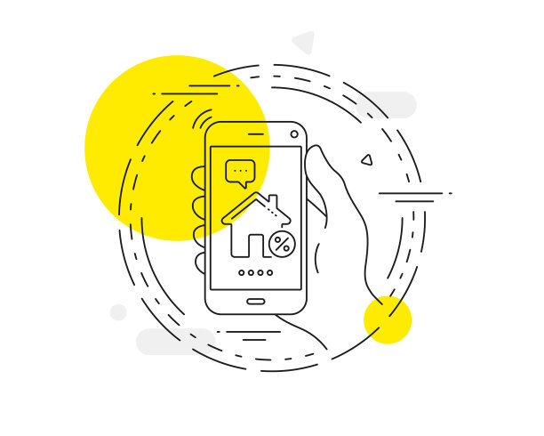 贷款者百分比线图标折扣标志图片下载