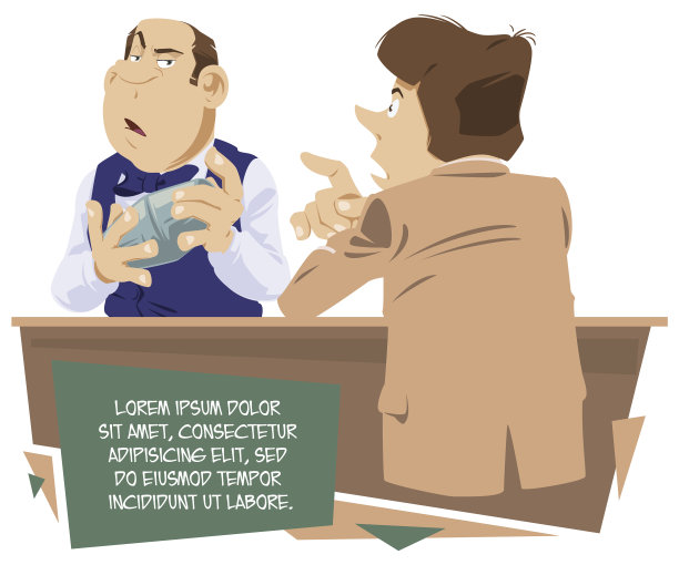 一个商人向酒保要鸡尾酒图片下载