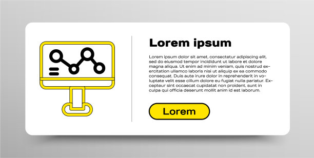 线化学公式上显示器图标隔离上图片下载