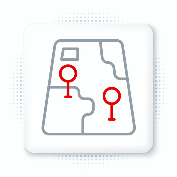 线信息图城市地图导航图标图片下载