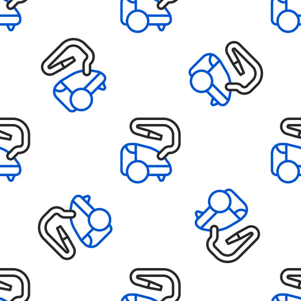 线真空吸尘器图标隔离无缝图案图片下载