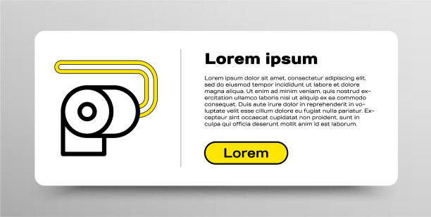 线厕纸卷图标隔离白色图片下载