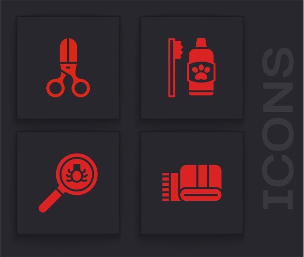 套毛巾，叠剪刀，理发，牙科图片下载