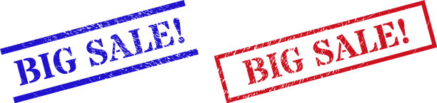 大销售感叹号纹理划痕印章图片下载