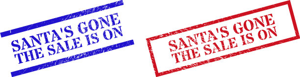 圣诞老人的销售是在垃圾橡皮图章上图片下载