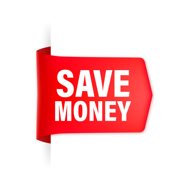 省钱红丝带折纸风格现代图片下载