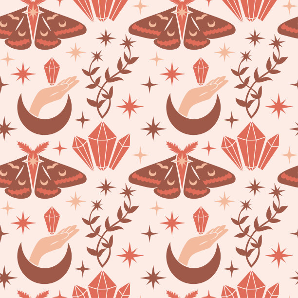 天体魔法矢量图解神秘的符号。图片下载