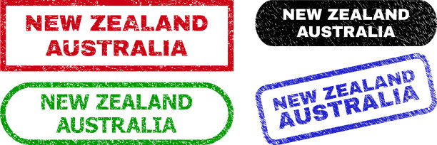 新西兰澳矩形封条用图片下载