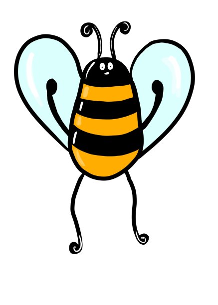 白色背景上的邪恶搞笑蜜蜂。有趣的昆虫。图片下载