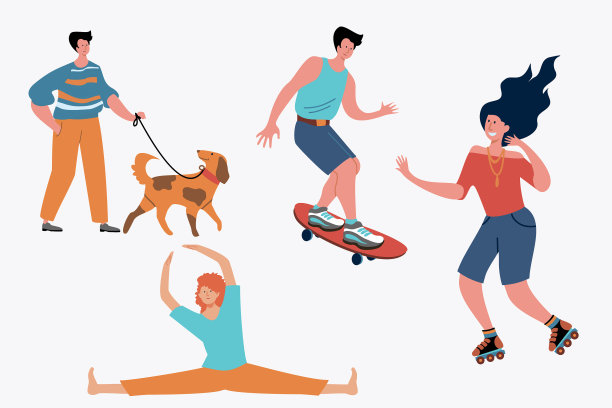 年轻人健身套装图片下载