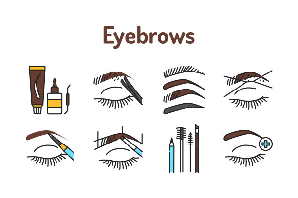 构造网格色线图标为象形图图片下载