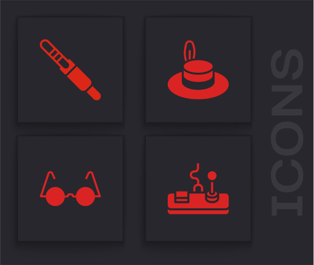 设置游戏手柄音频杰克人帽子和眼镜图片下载