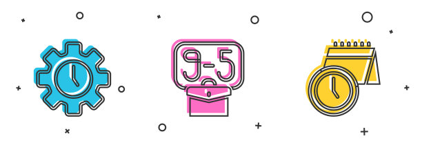 从9和日历和时钟设置时间管理图片下载