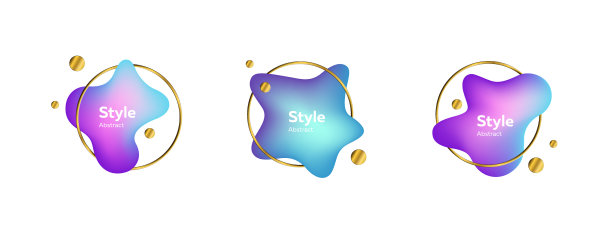 带有文本示例的软流体形状图片下载