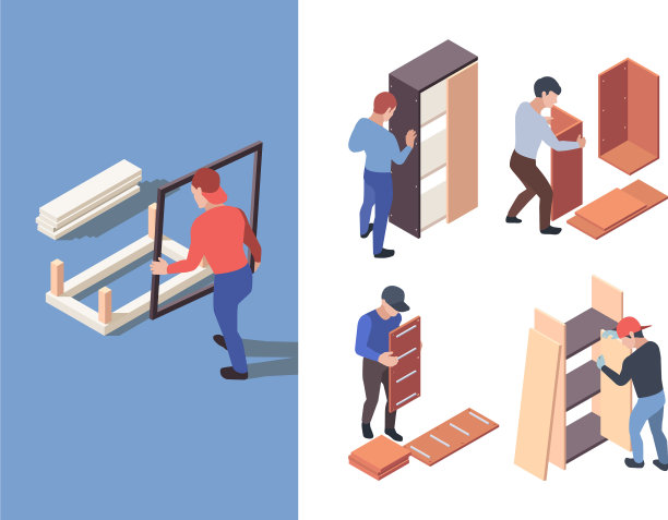 家具组装人手工制作木制图片下载