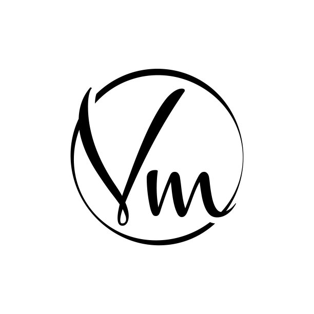 初始虚拟机字母标志设计模板摘要图片下载