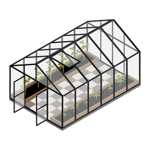 有机农场的温室图片下载