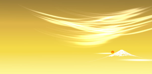 富士山背景是一条闪亮的线(抽象)图片下载