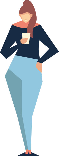 女人拿着智能手机看展示人图片下载