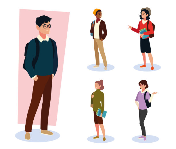 设置不同的男女学生与图片下载