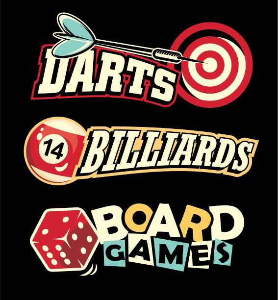 社交休闲游戏的标识和设计元素图片下载