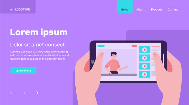 手握智能手机与视频在线图片下载