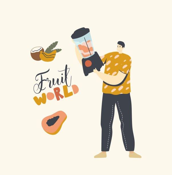 特点为切香蕉、椰子和番石榴等水果图片下载