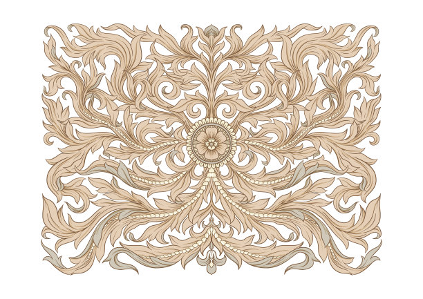 维多利亚时期巴洛克洛可可风格的装饰元素图片下载