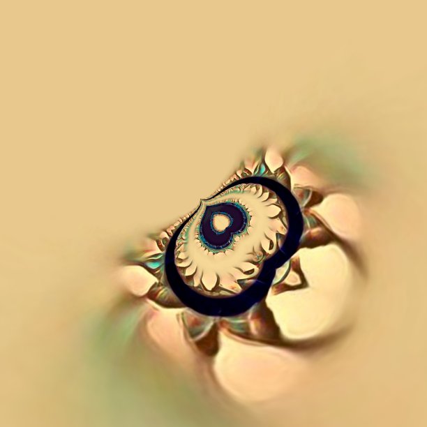 柔和柔和的花的幻想在一个普通的米色背景图片下载