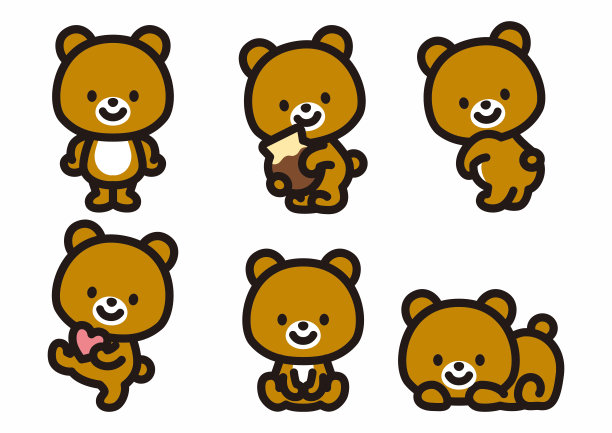 可爱的熊性格图片下载